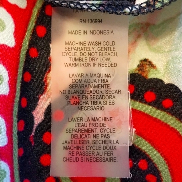 Milano Women's Size Large Sleeveless Floral Tropical Print Blouse‎ - Picture 7 of 7